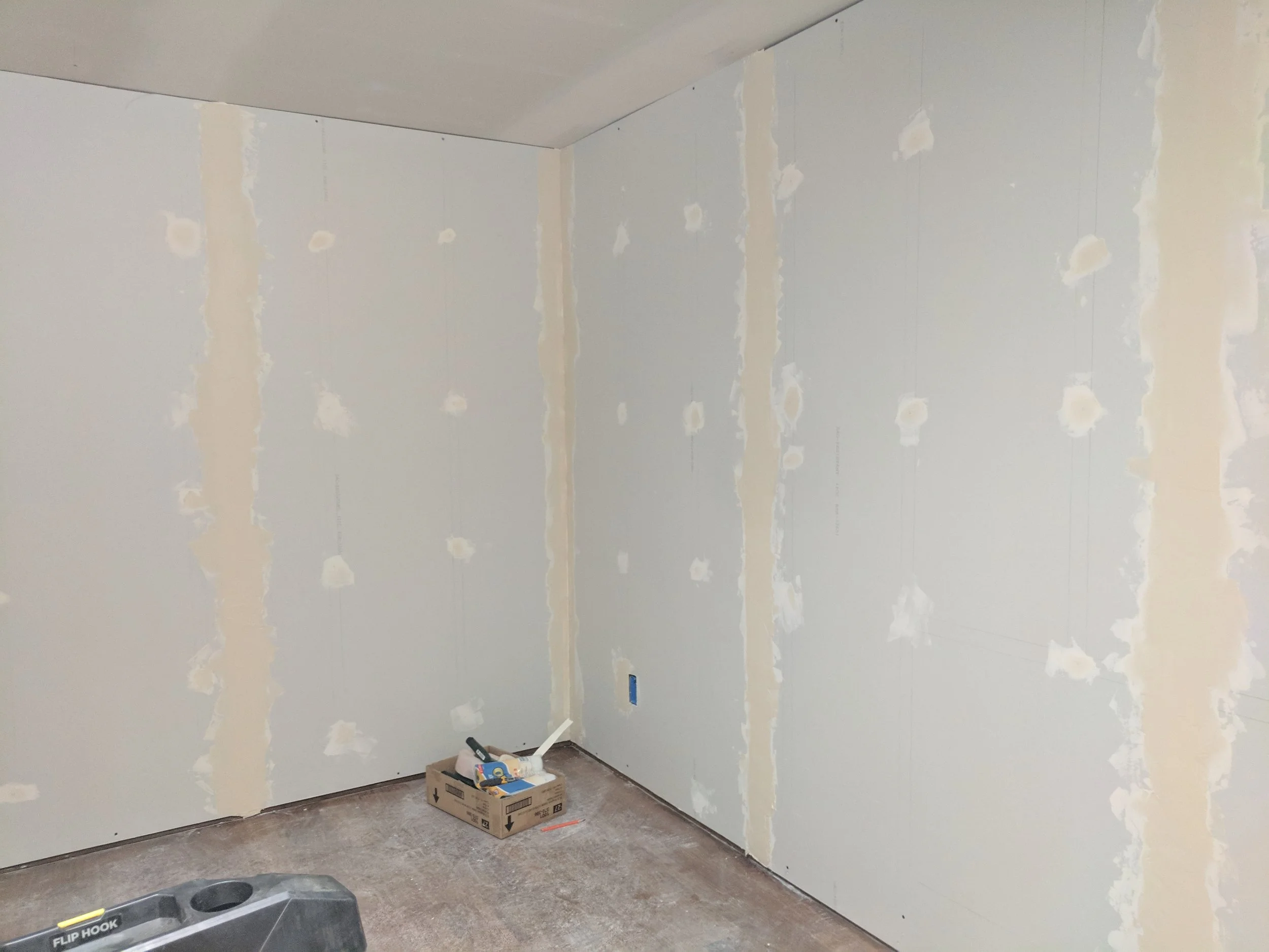 Sheetrock, paper, scissors