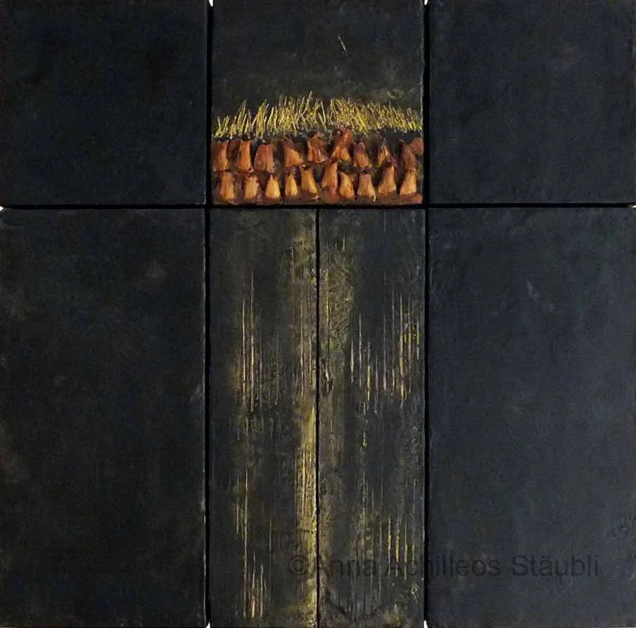 Encaustic 60x60 cm