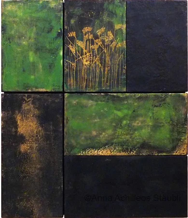 Encaustic 70x60 cm
