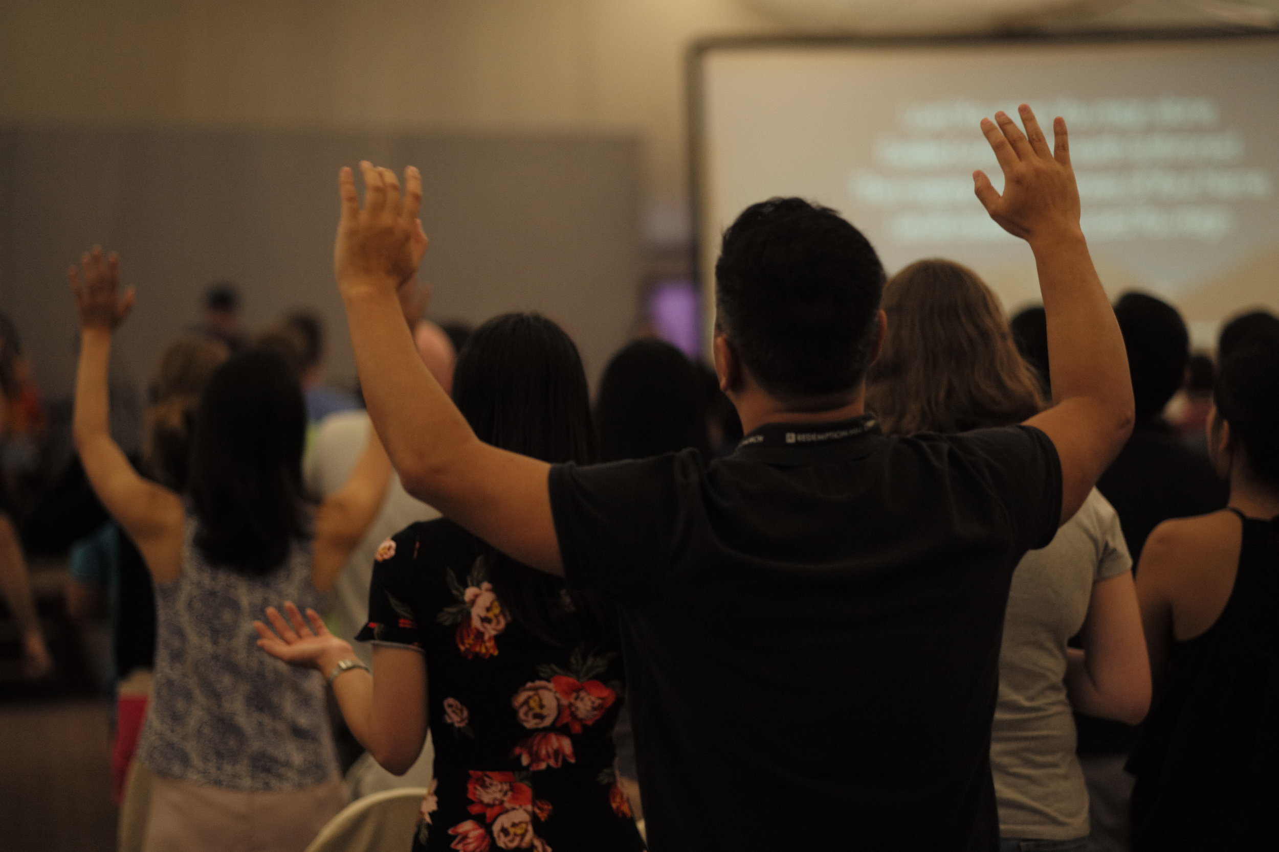 Worshipping God Together In Song