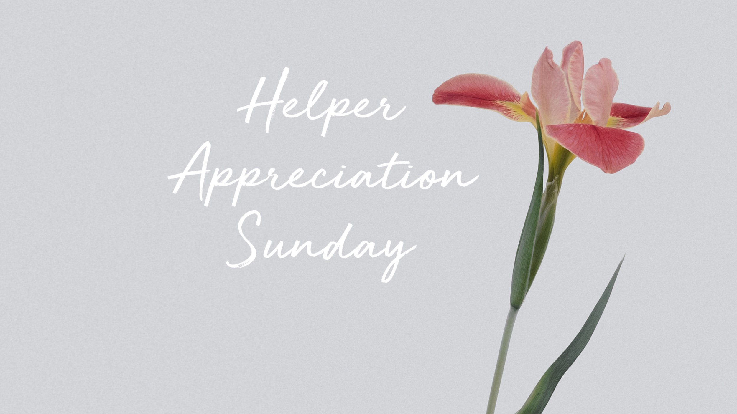 Helper Appreciation Sunday