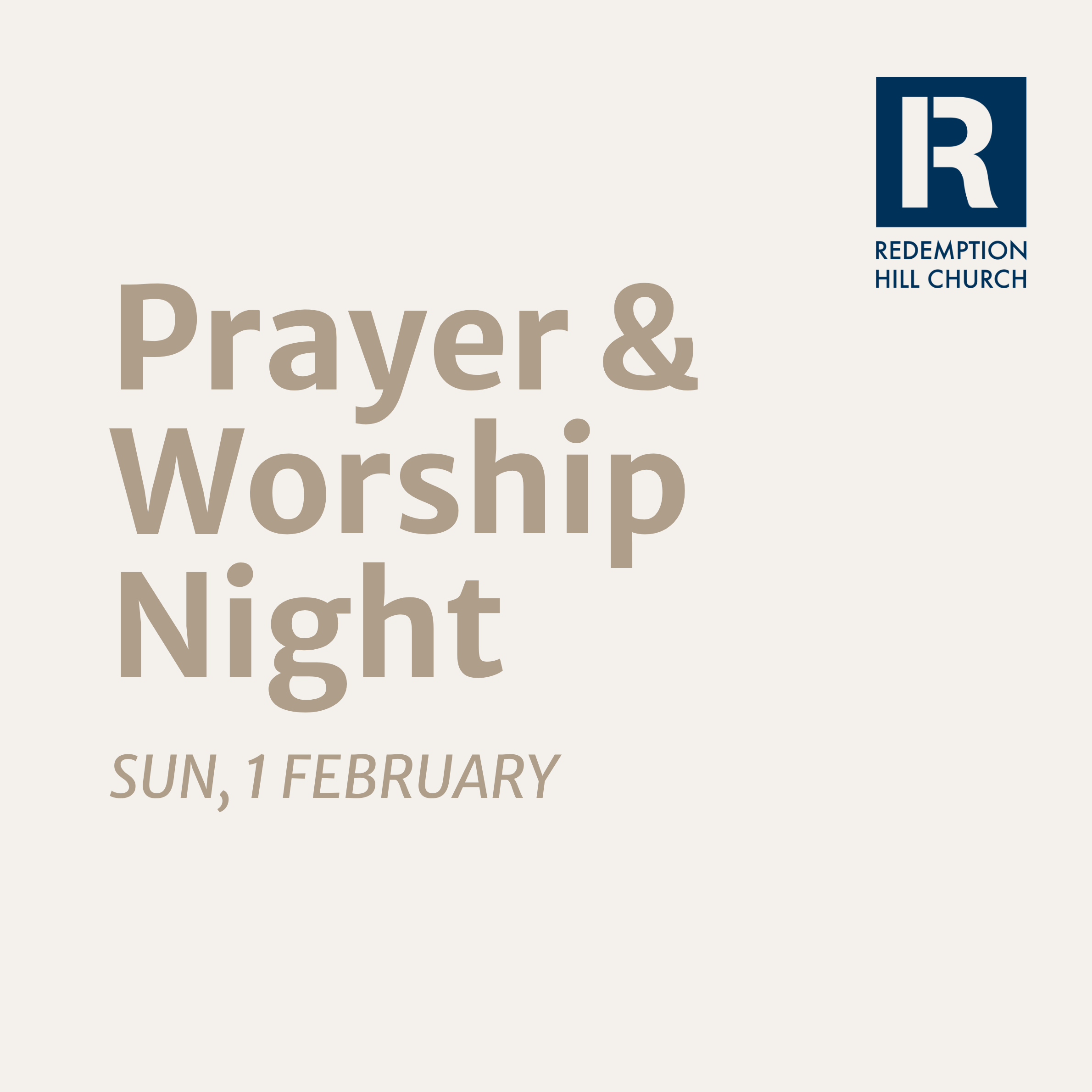 Prayer &amp; Worship Night