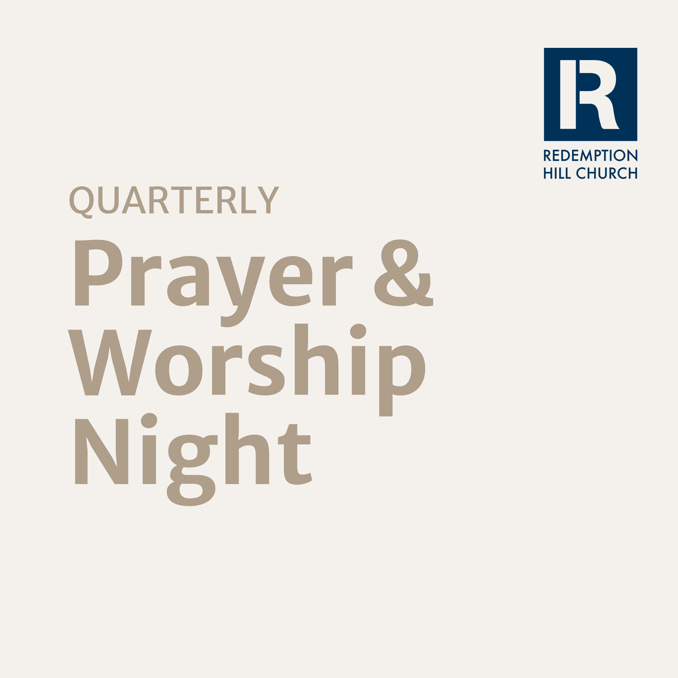 Prayer &amp; Worship Night