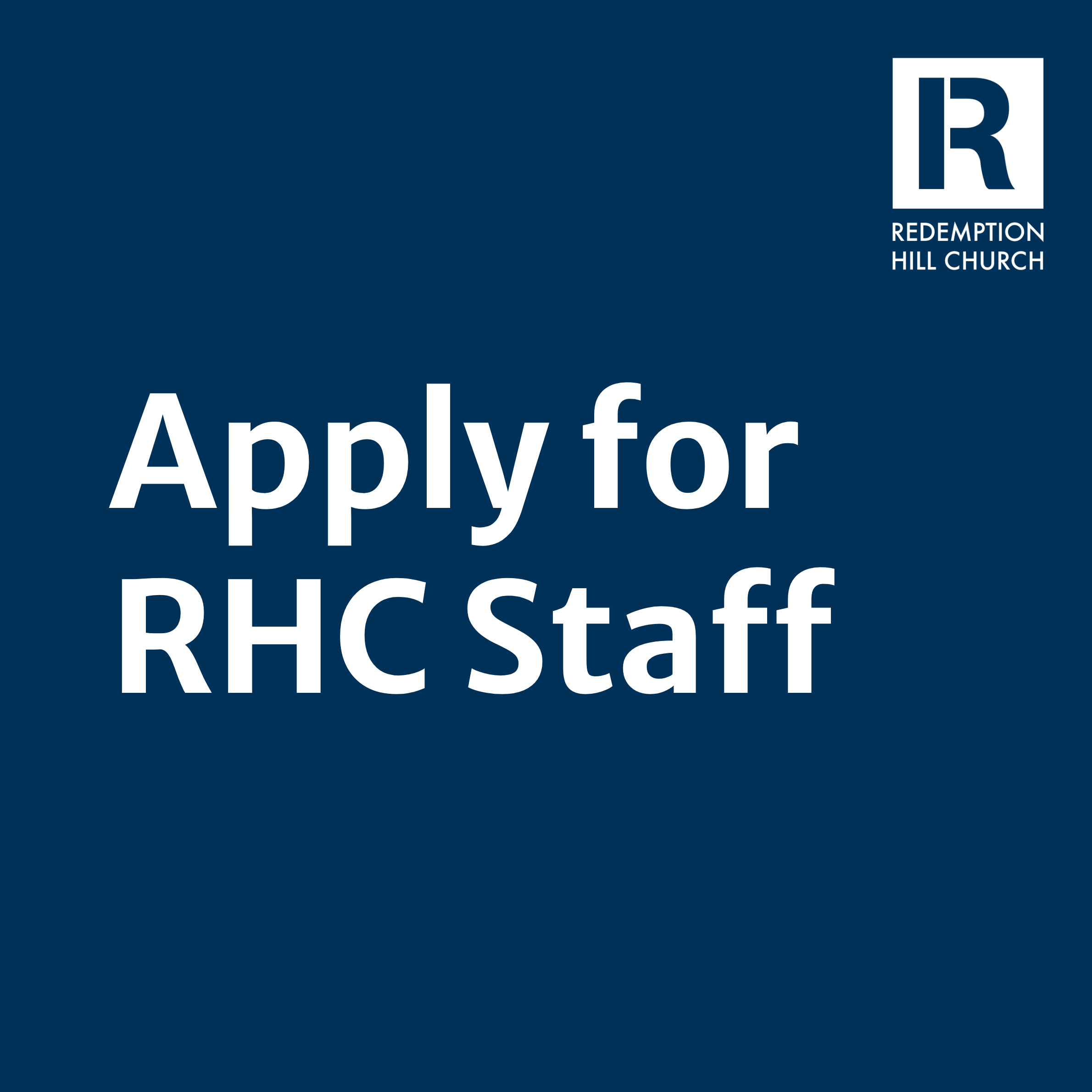 Apply for Staff Roles
