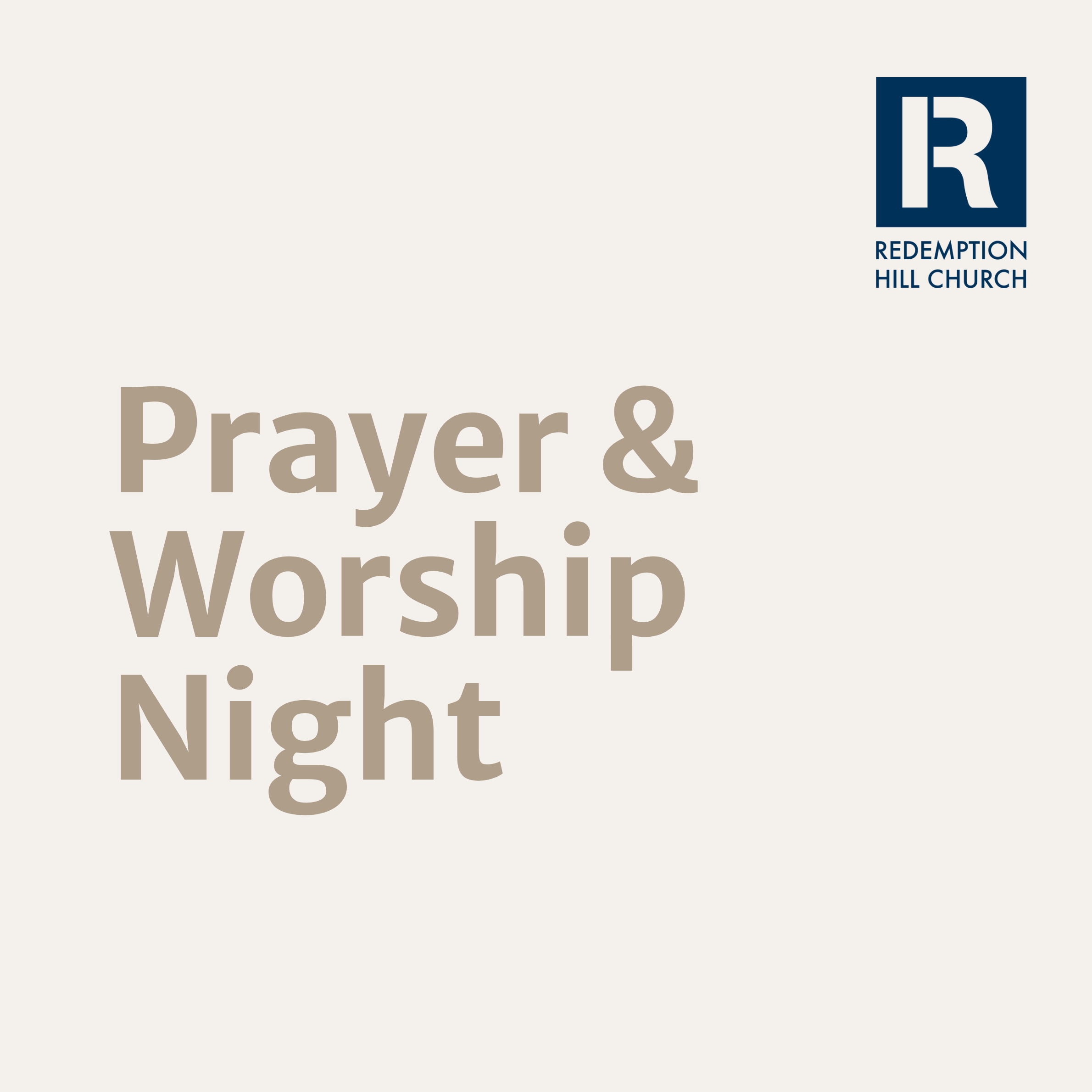 Prayer &amp; Worship Night