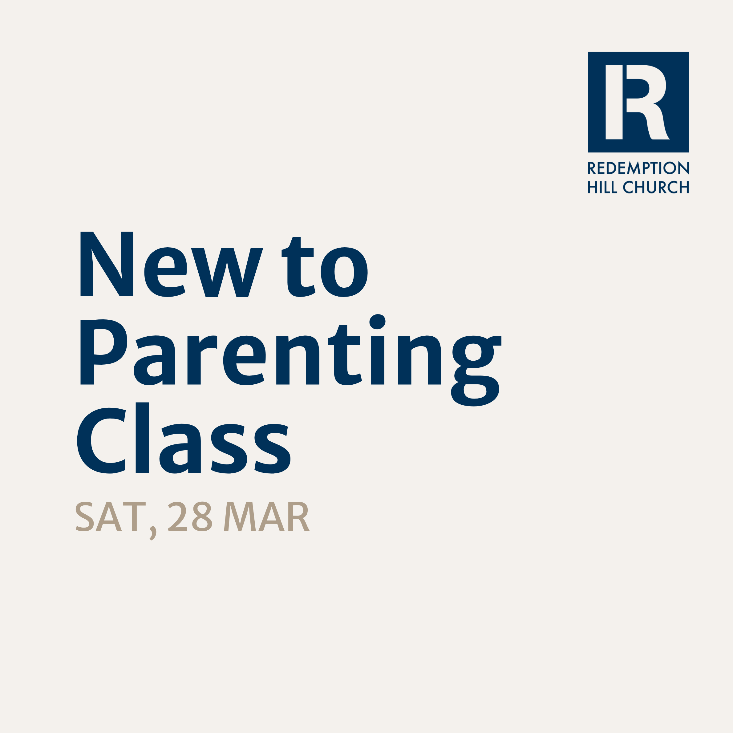 New To Parenting Class