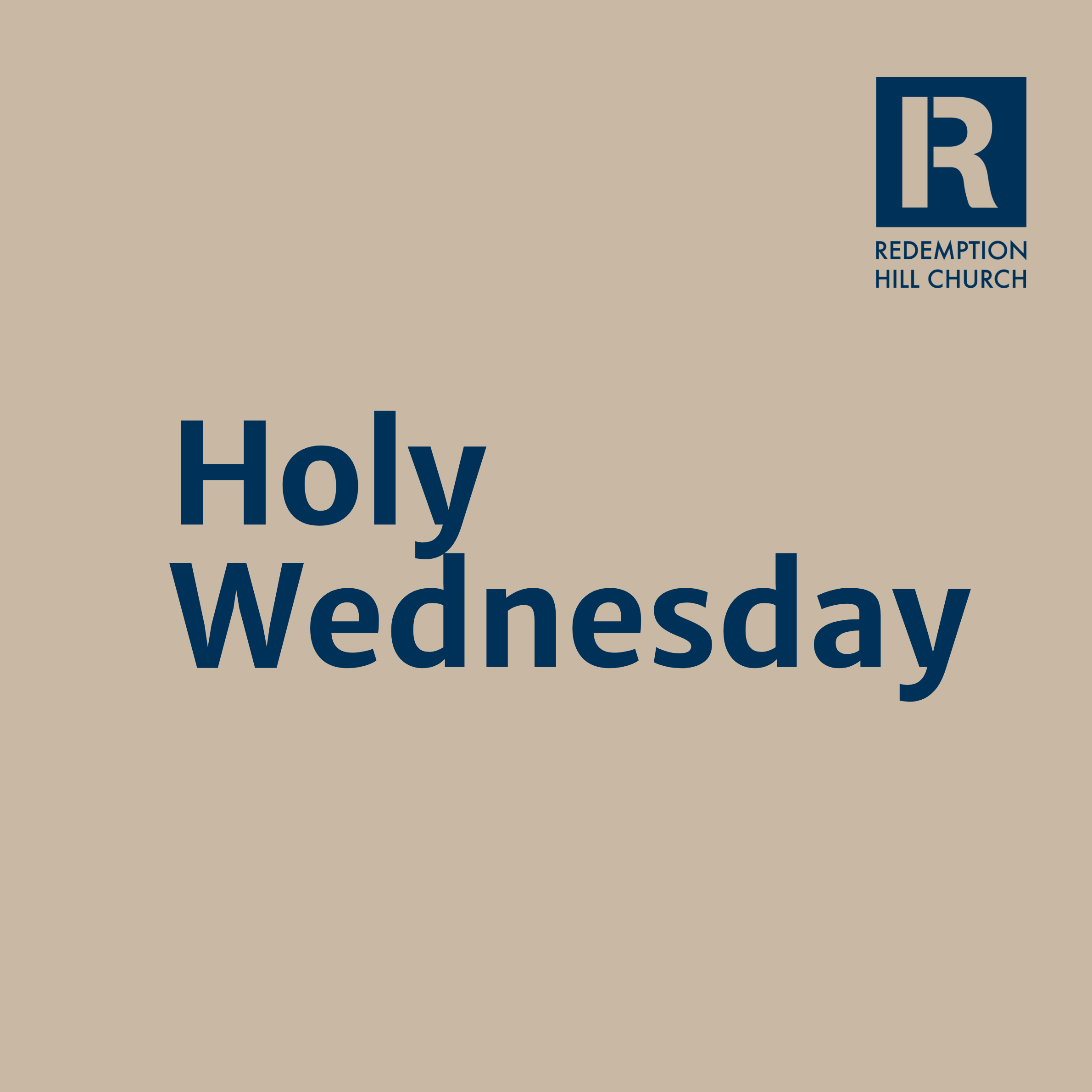 Holy Wednesday