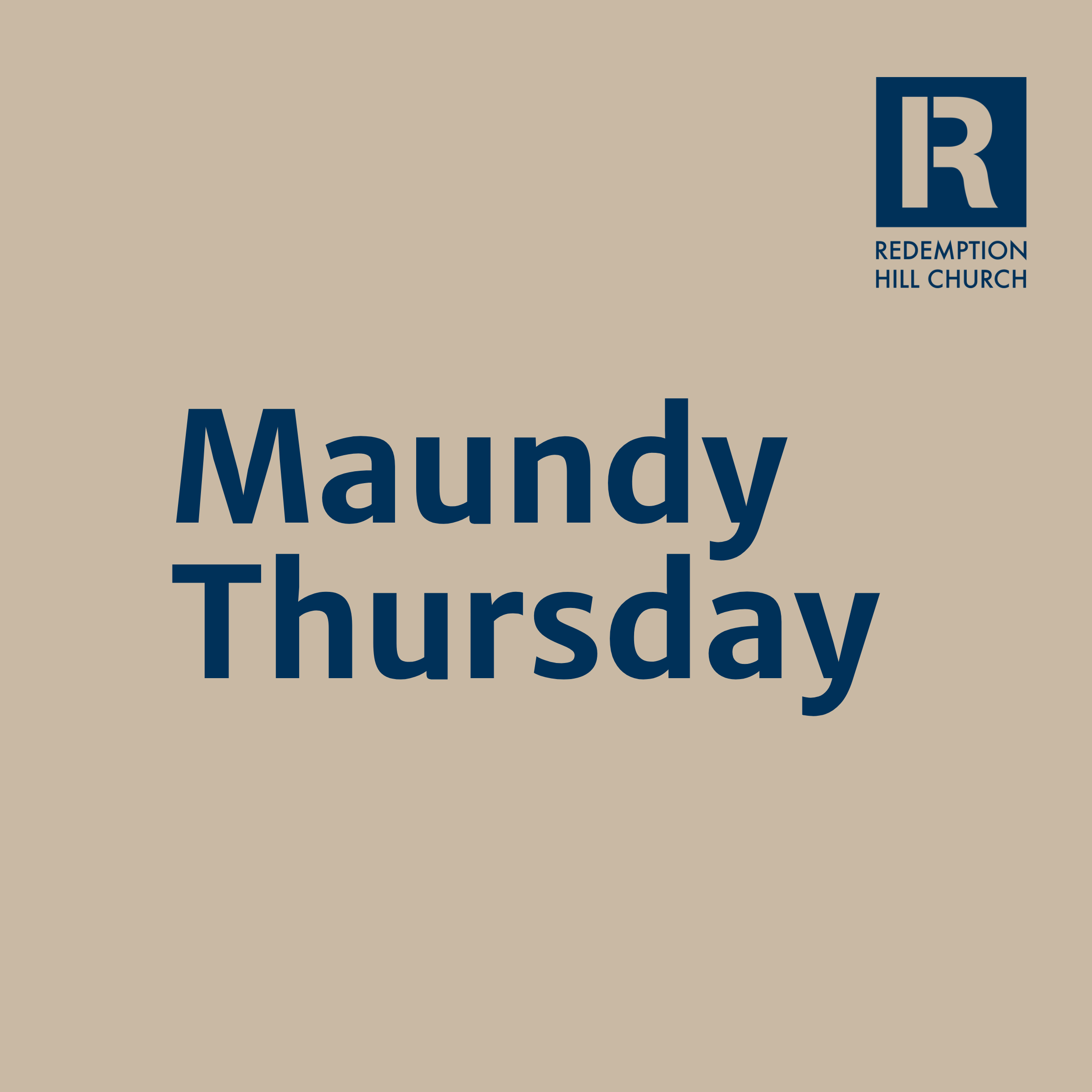 Maundy Thursday