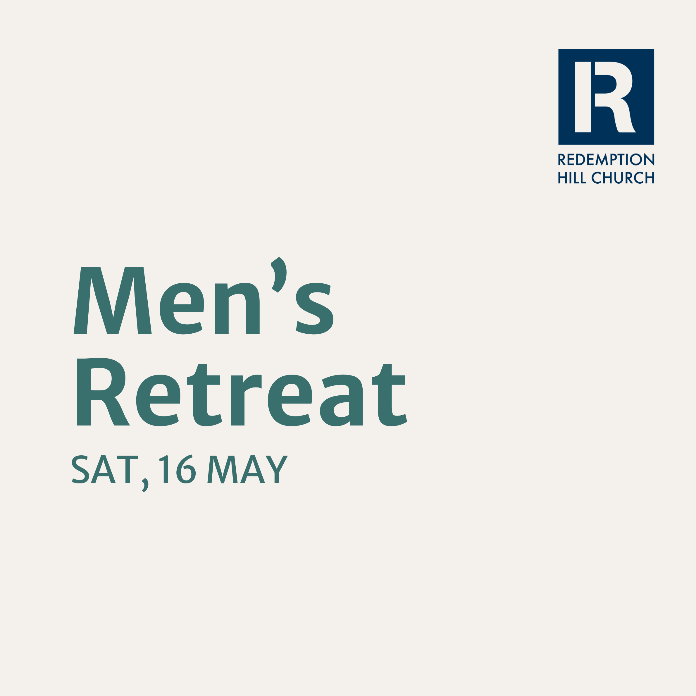 RHC Men's Retreat [Registration Open]