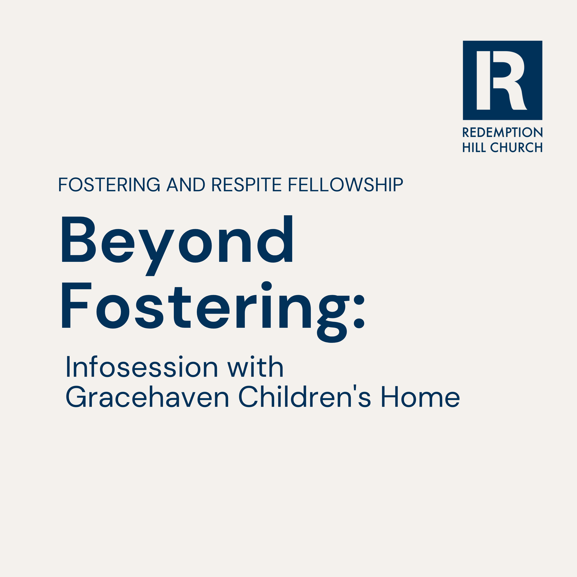 Beyond Fostering: Infosession with Gracehaven Children's Home