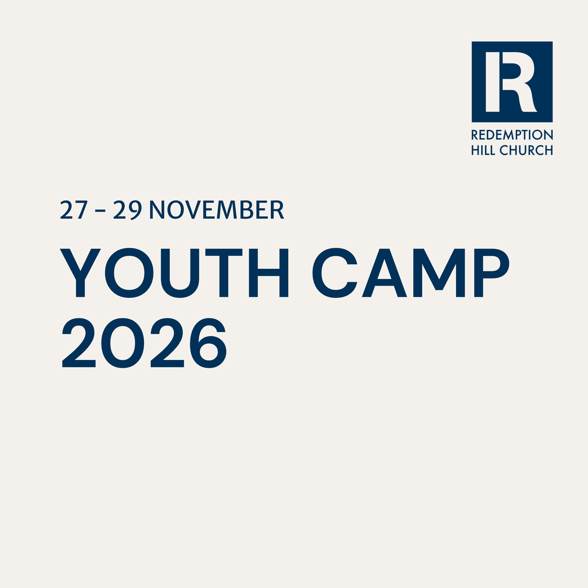 Youth Camp 2026: Come Home