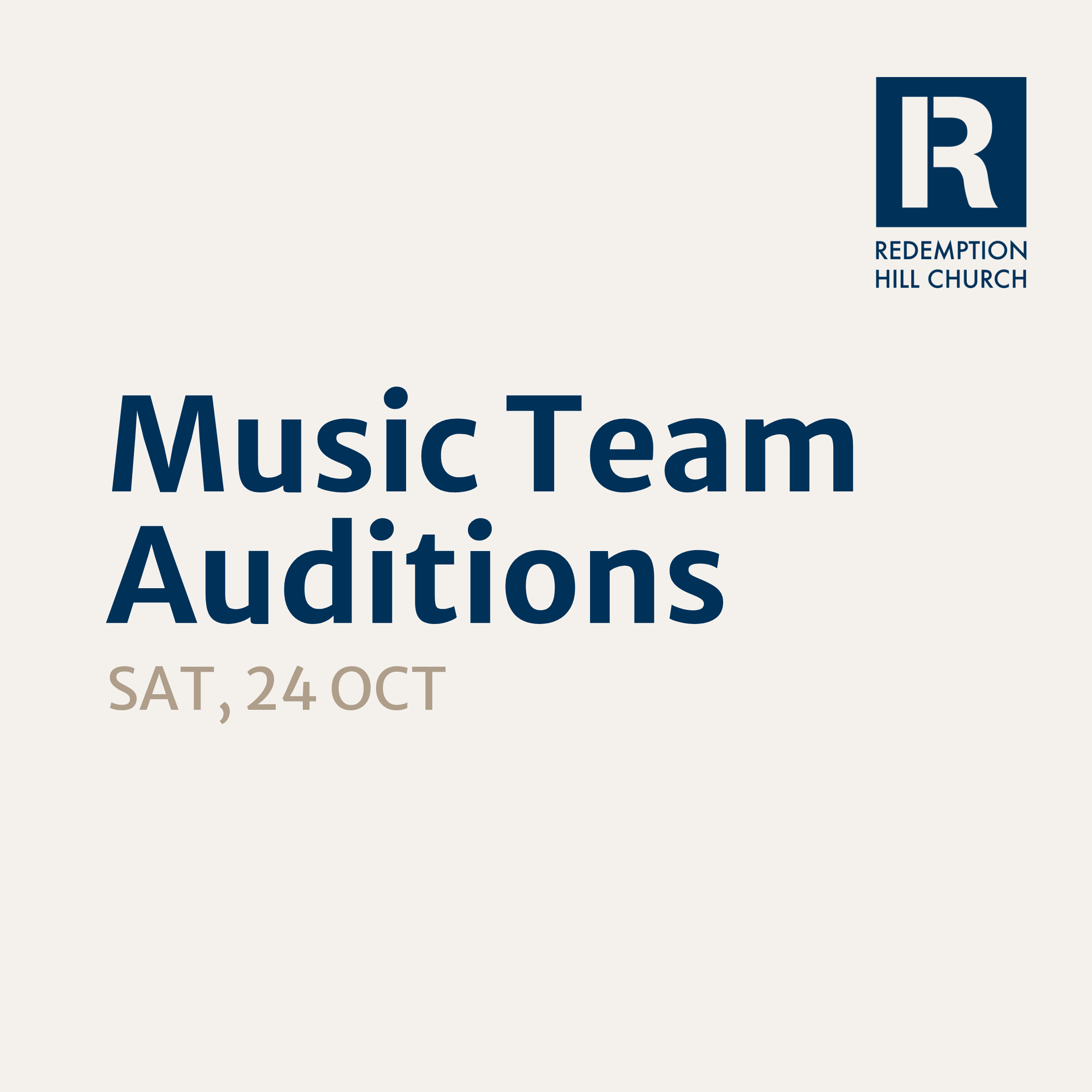 Music Team Auditions