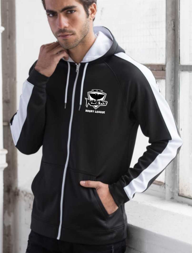 Mens Two Tone Zip Hoodie — N.E.W Ravens Rugby League