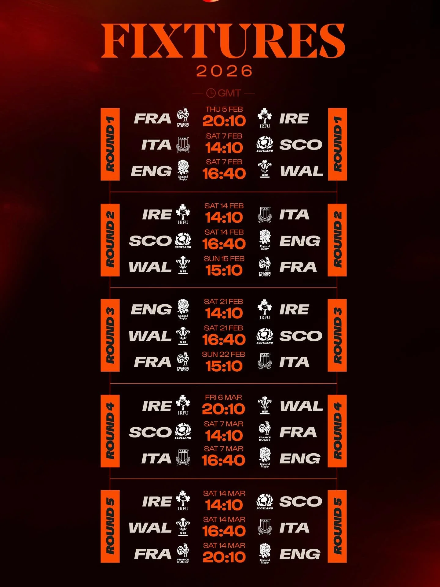 ✨SIX NATIONS IS HERE✨

Opening THIS Thursday with a 8:10pm FRANCE V IRELAND match and then continuing all day Saturday! 

Book your tables now through the website (link in bio if you need it) 

Plus @bigsams_kitchen will be slinging out a small speci