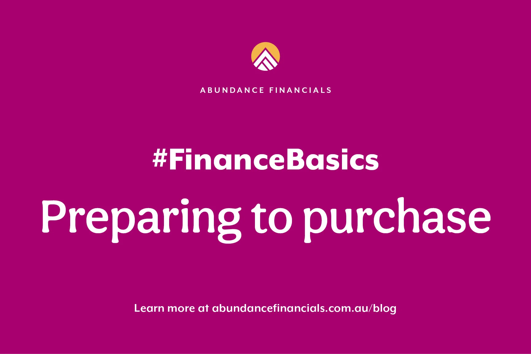 Get mortgage ready before you start looking for a property