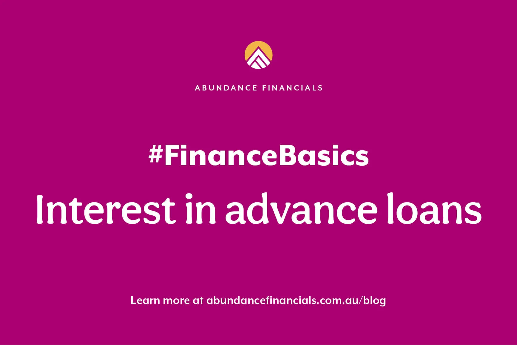 Interest in Advance Loans