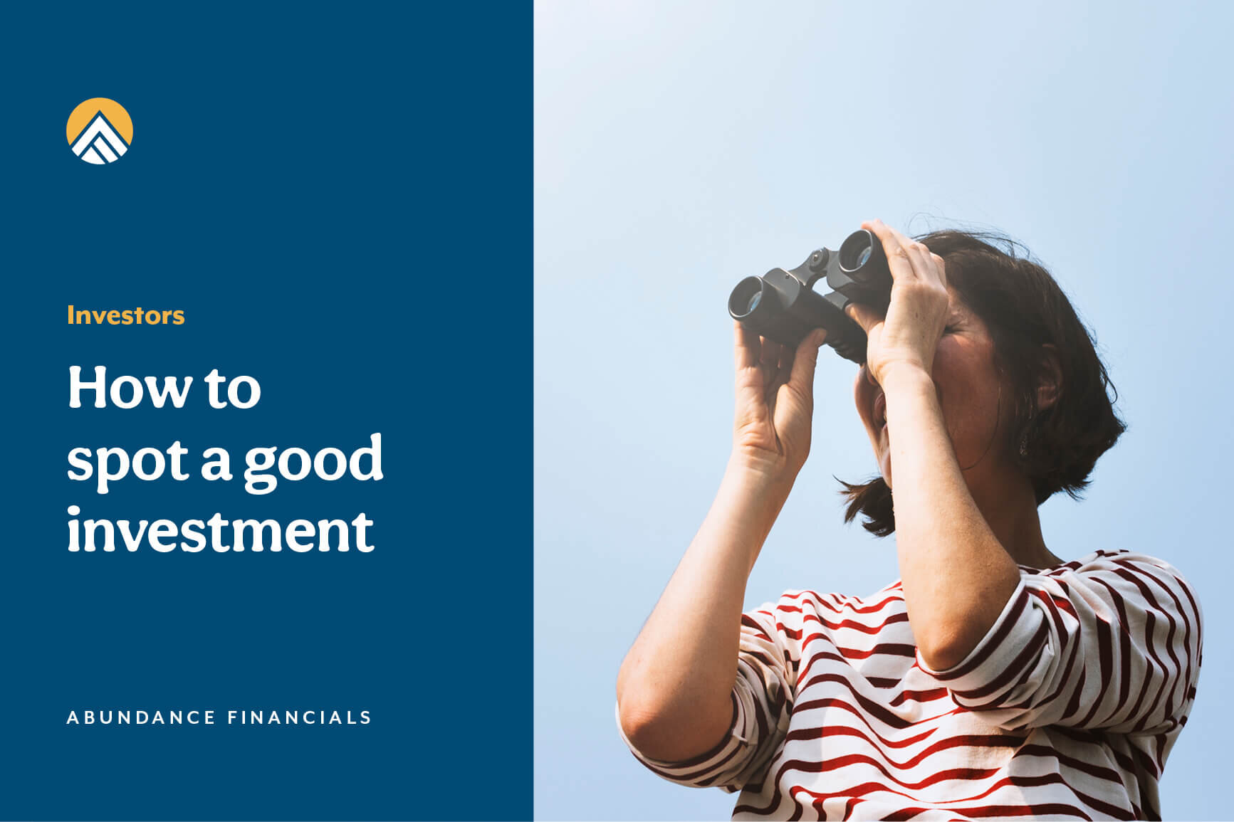 How To Spot A Good Investment