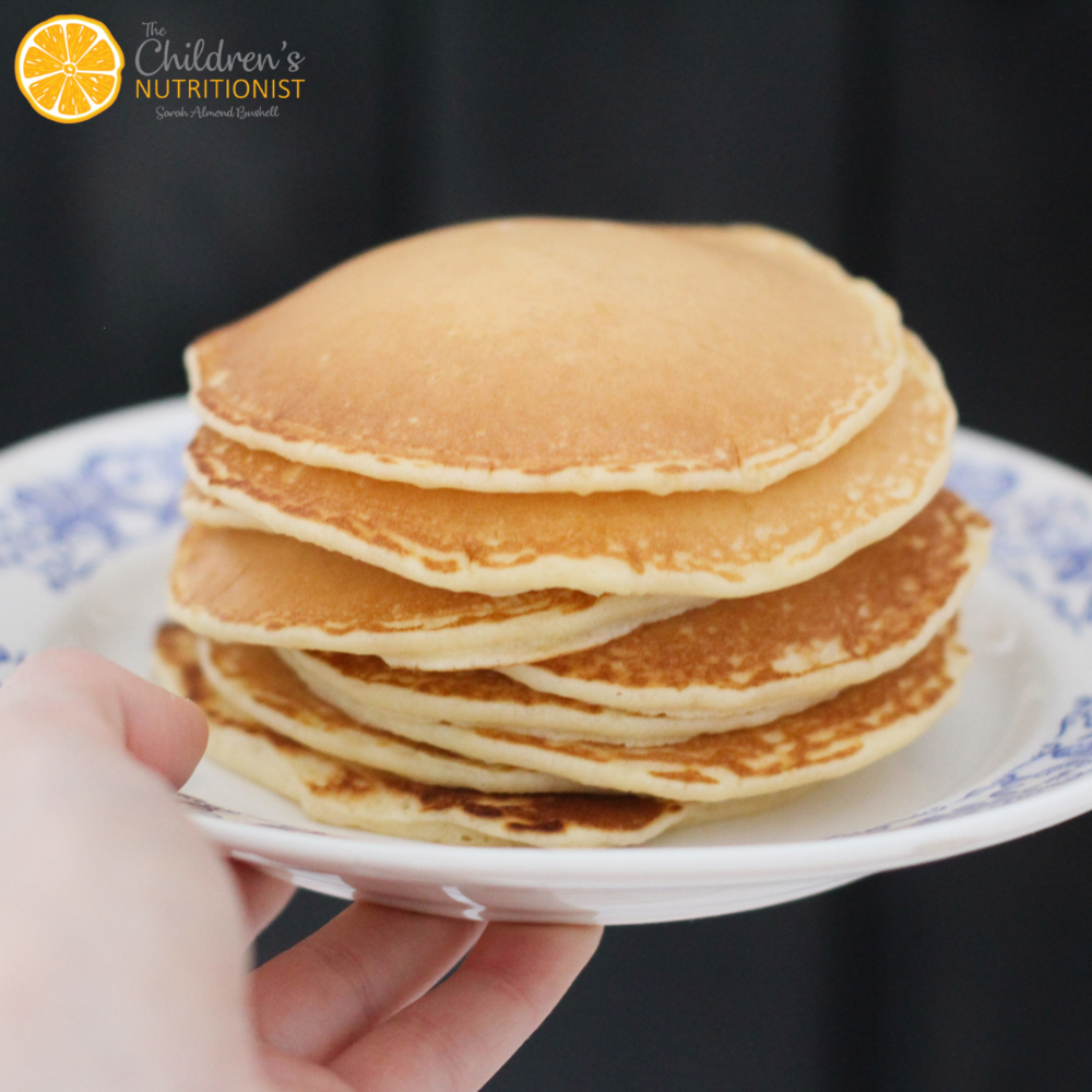 Baby led weaning pancakes by Sarah Almond Bushell - The Children's Nutritionist