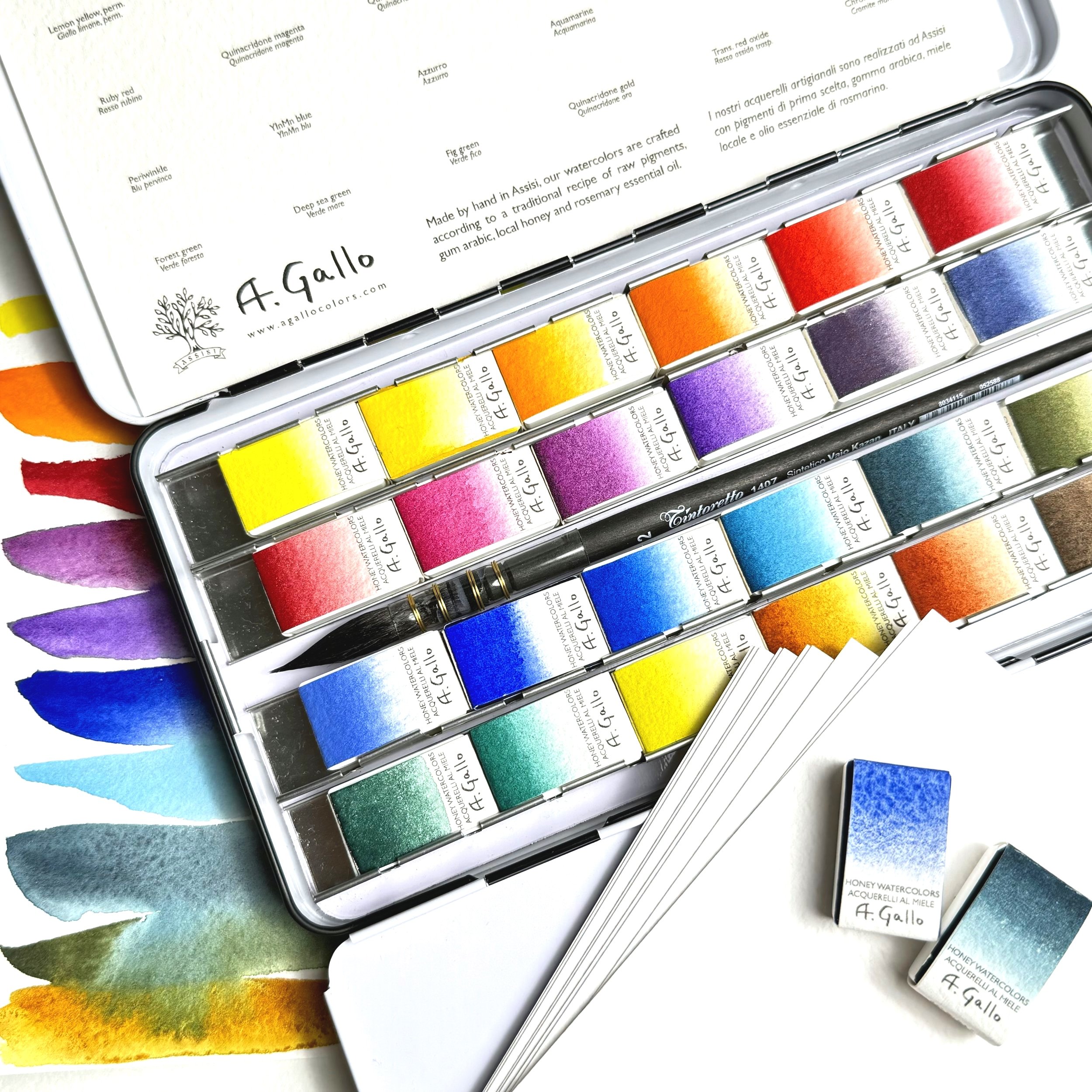 My 24-Color Watercolor Palette — Everleaf Designs