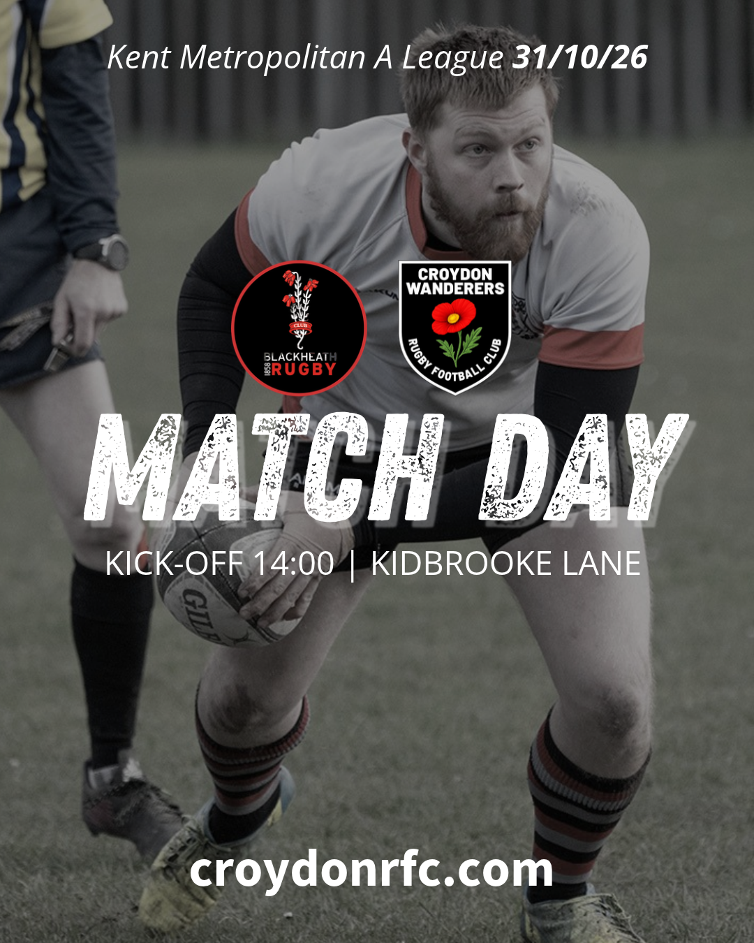 Game announcement for Senior Men 1XV vs Blackheath on 31_10_26 at 15:00.
