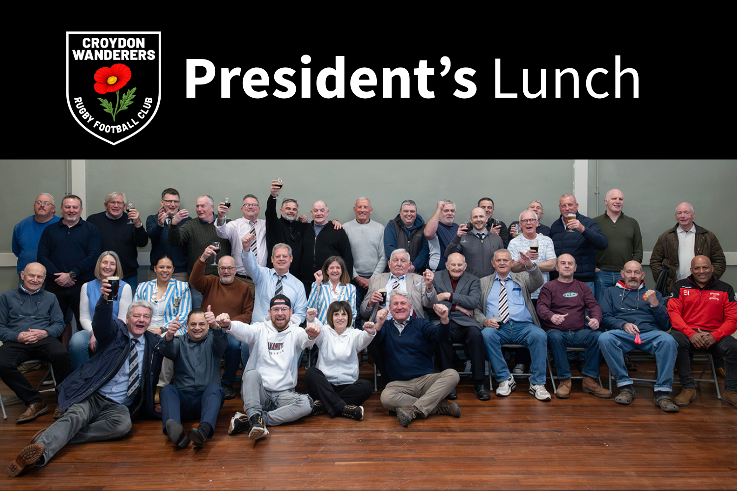 Attendees at the March 20226 Croydon Wanderers President's Lunch