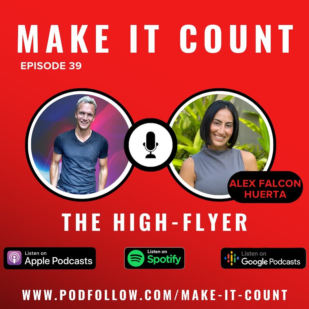 &lsquo;Make it Count &lsquo; podcast episode&hellip; absolutely loved recording this episode with @thefreddiebennett .  Link will be in the boom &lsquo;https://www.podfollow.com/make-it-count&rsquo; .  Thanks Freddie 🙌 #alexfalconhuerta #makeitcount