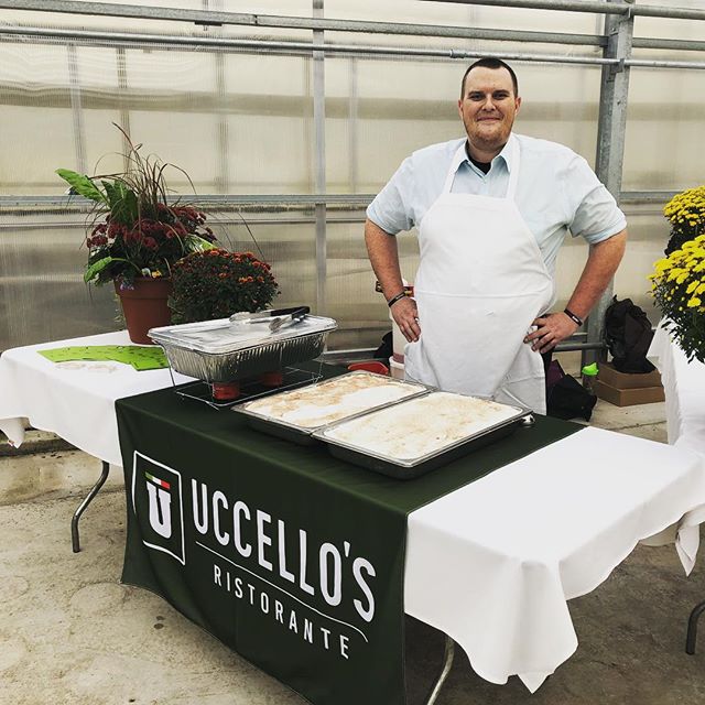 Matt (from Caledonia U) is reppin&rsquo; the Uccello&rsquo;s tonight at @localfirstwestmi&rsquo;s Fork Fest! He is giving tastes of some our housemade Italian classics: Sausage &amp; Peppers and Tiramisu! 🇮🇹
.
.
.
#eatgr #grfoodie #grfood #grandrap