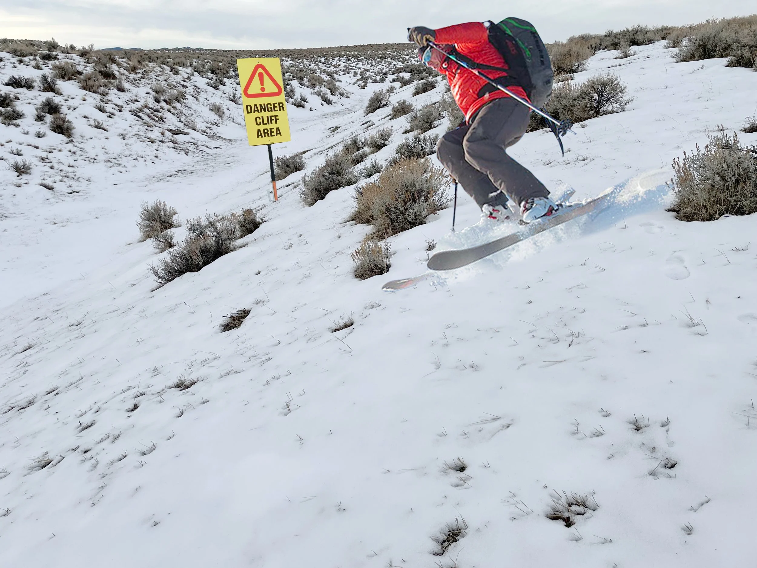 Ripping down the steeps on one of our advanced runs!