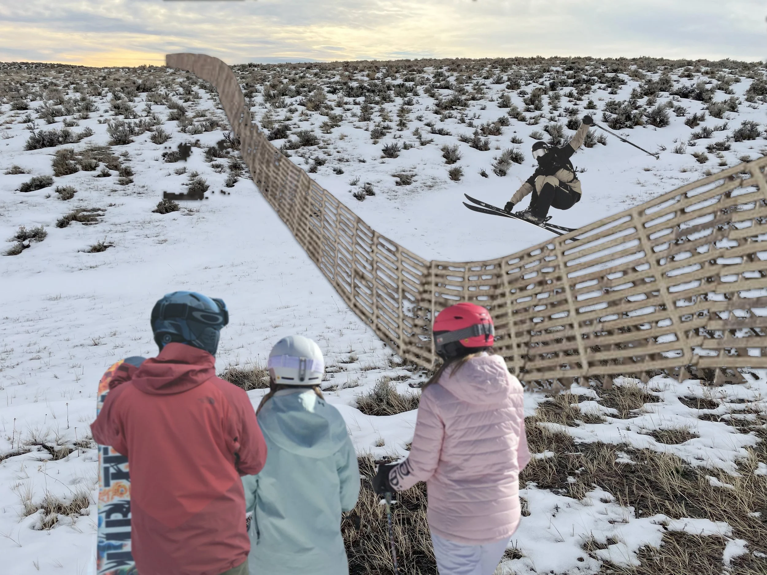 WYDOT couldn't have known that they were creating a legend when they refused to move an old snow fence from the middle of our intermediate run, Horseshoe! Join us at the annual Jump the Fence! event every spring.