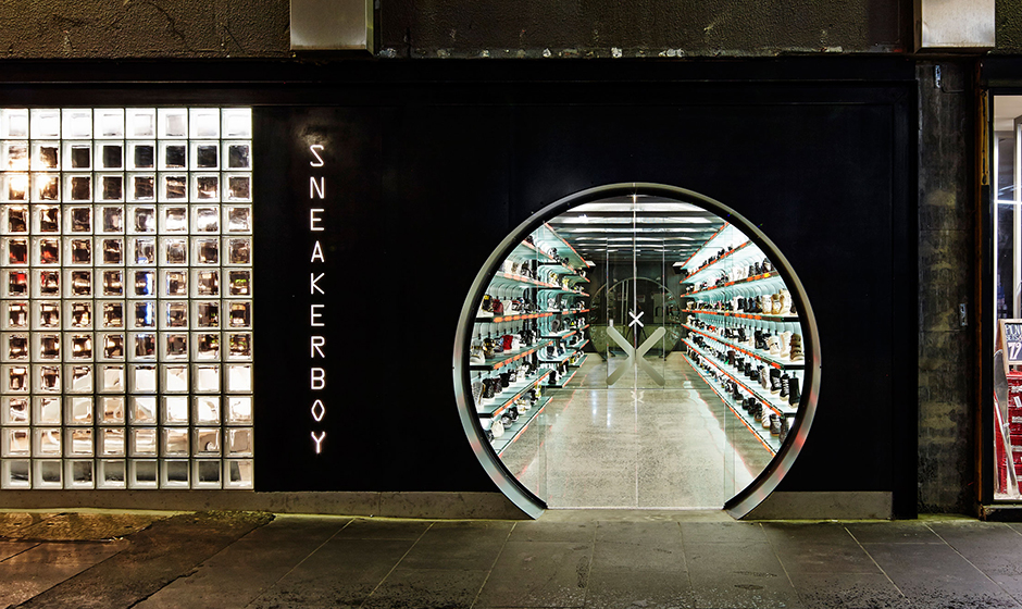 Above: Sneakerboy showroom in Melbourne, Australia.