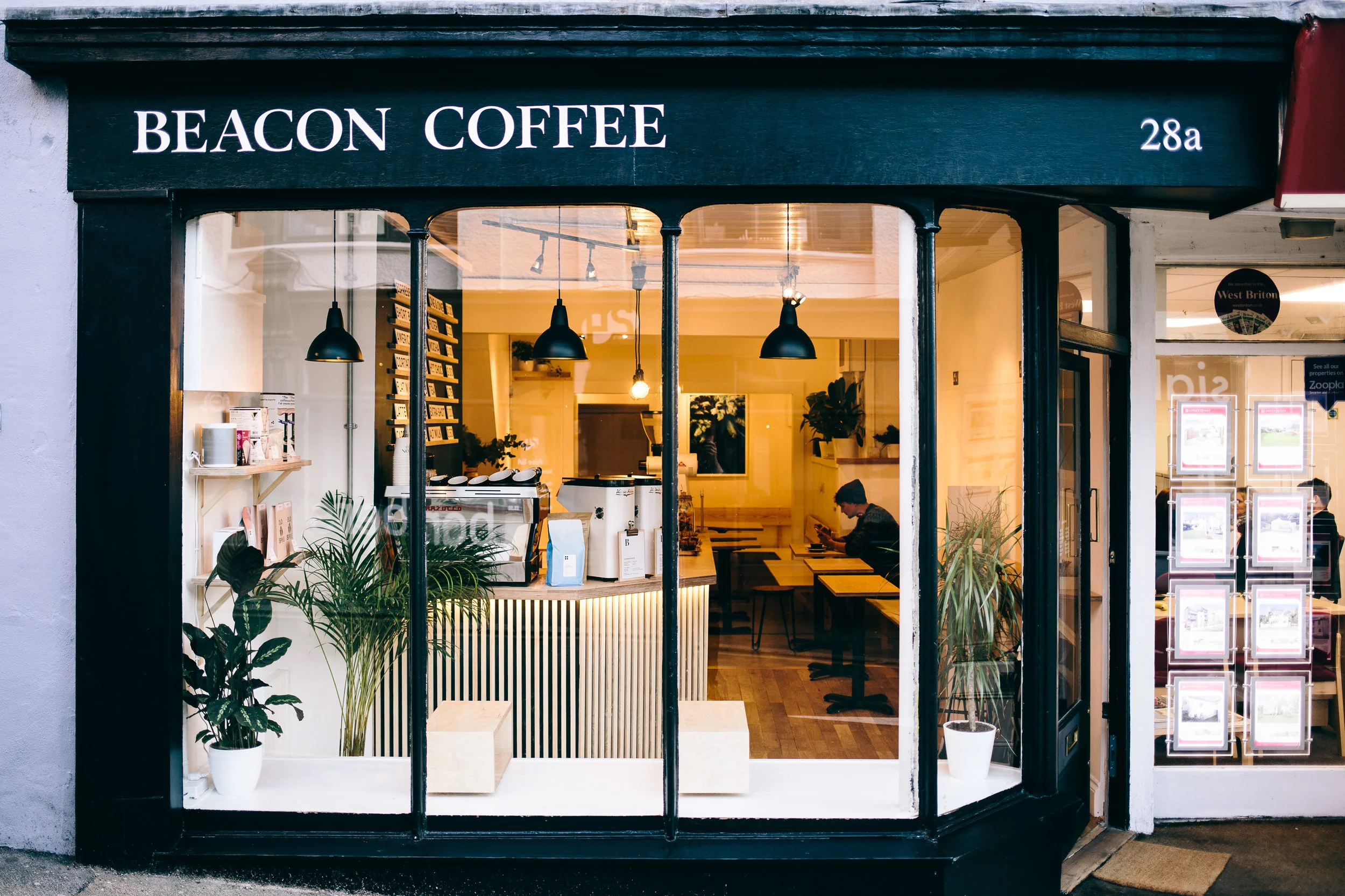Beacon Coffee Speciality Coffee shop, Falmouth Cornwall