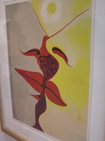 The Kiss, 1975 Lithograph 40" x 29 1/2 " 