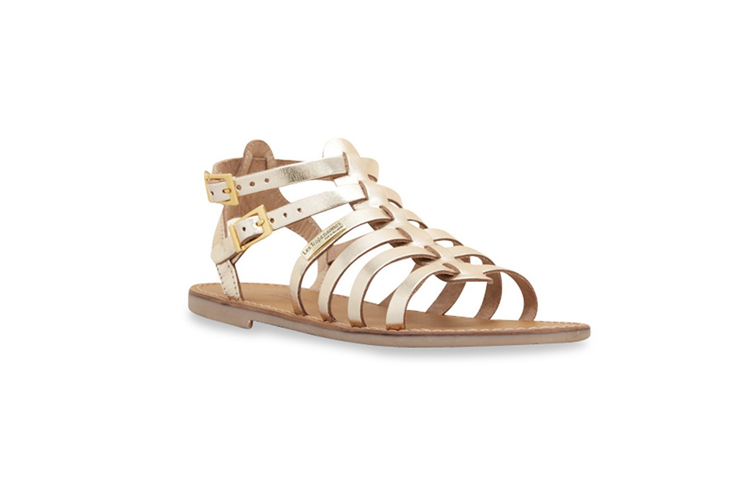 Gold hicelot gladiator sandals / Les Tropéziennes
