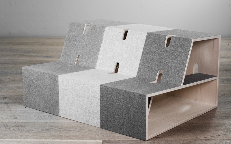 Sitting + Shelf set by PERLUDI .