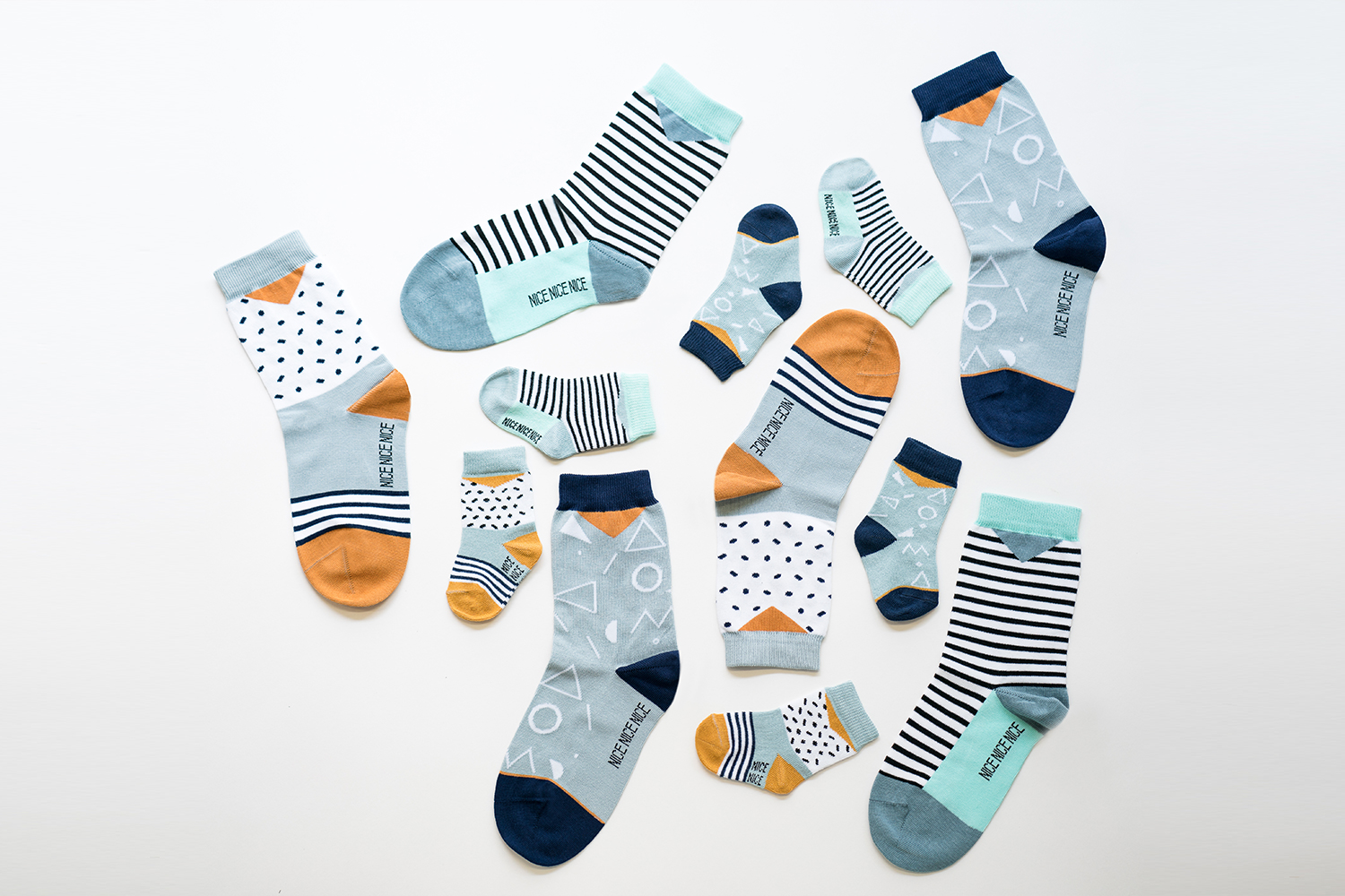 The fun, colorful and patterned socks by NiceNiceNice .