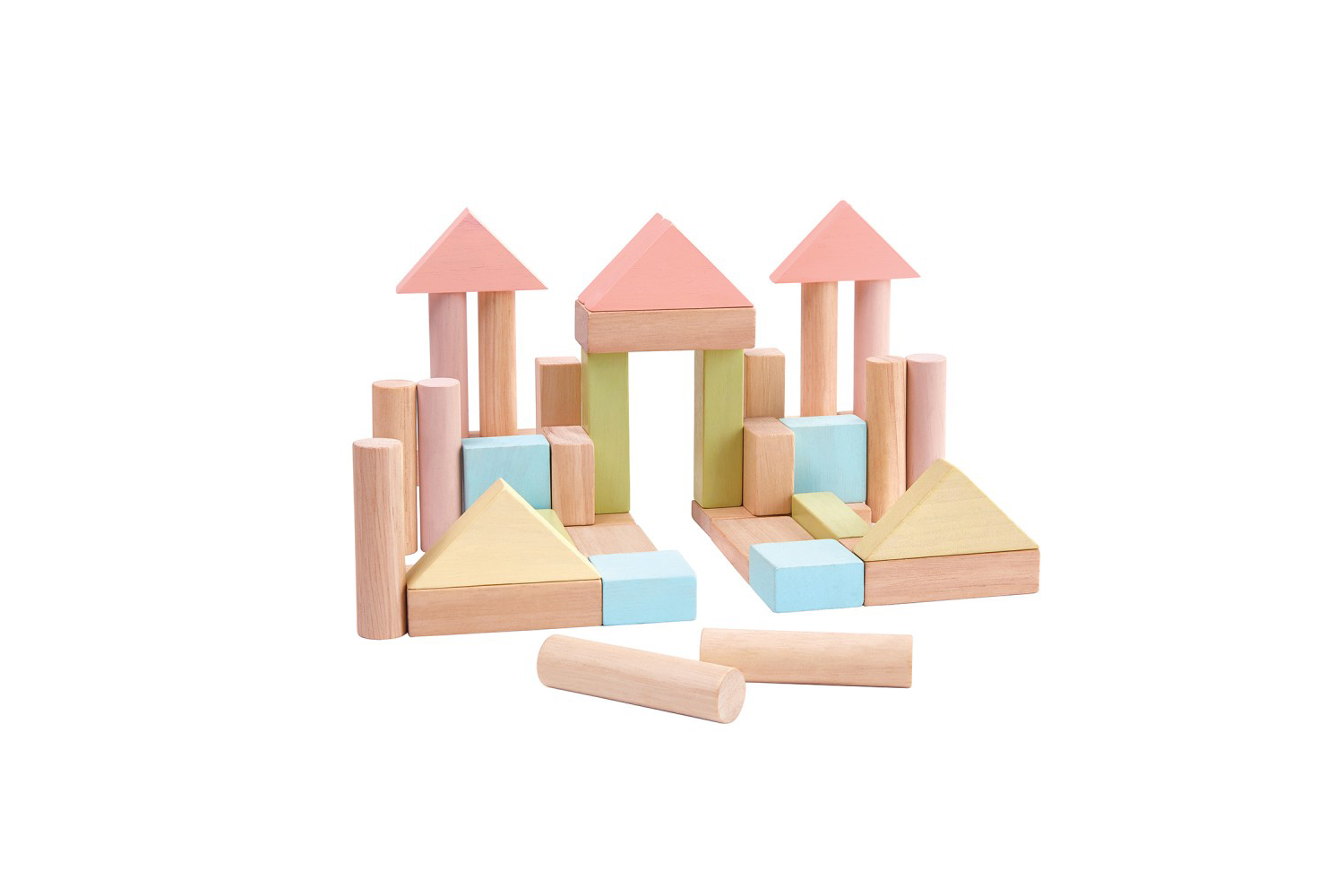 A great toy for kid’s imagination! 40 Unit Blocks from Plan Toys .