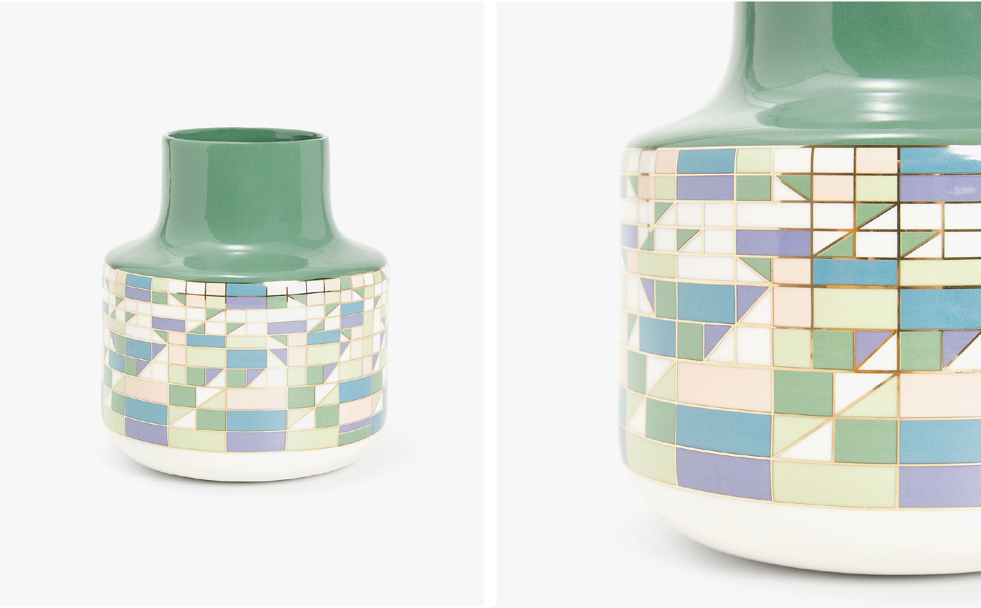   Graphic Print Ceramic Vase  - Official picture 
