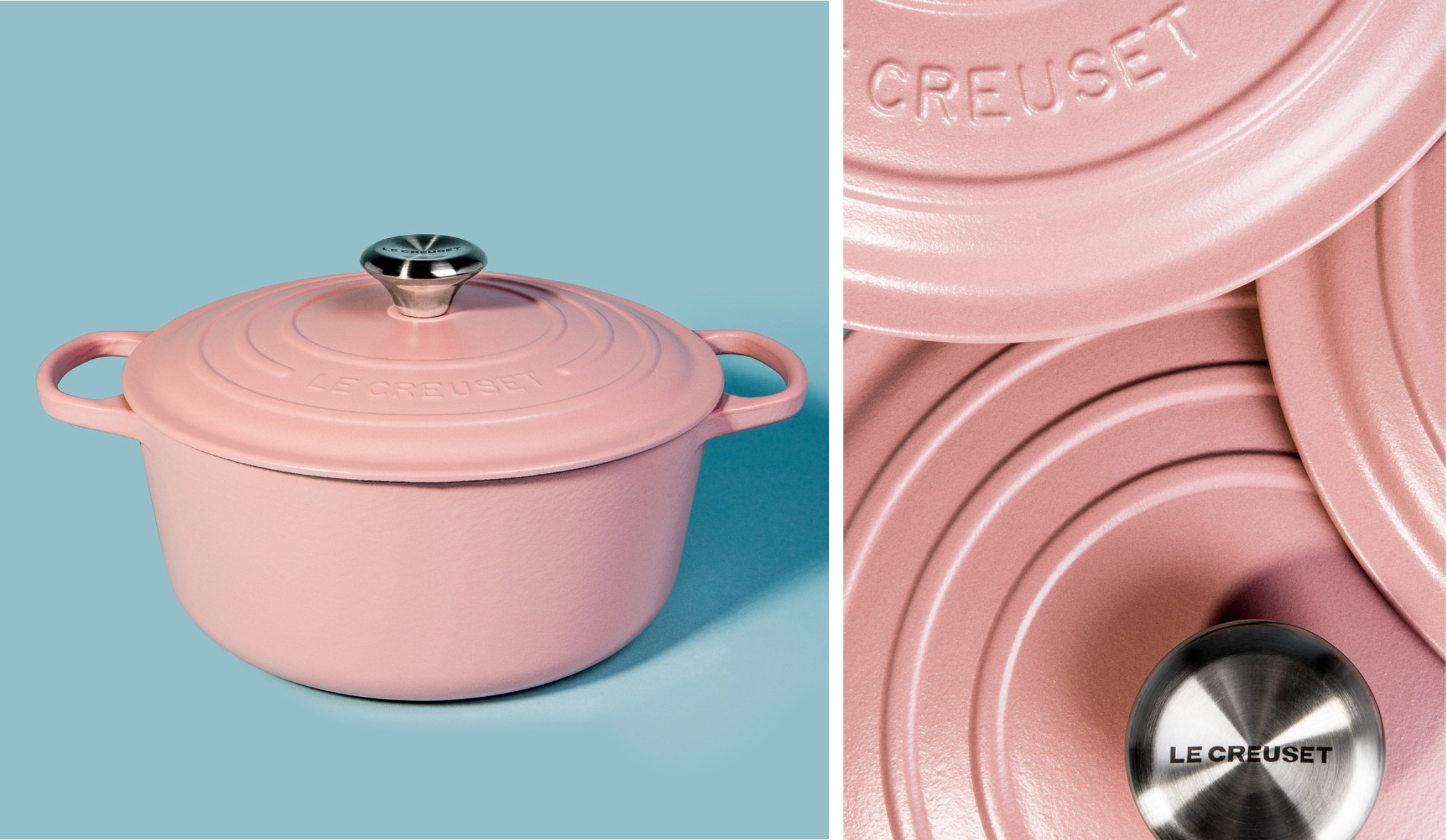   Round Pink Chiffon Casserole  - Official picture 