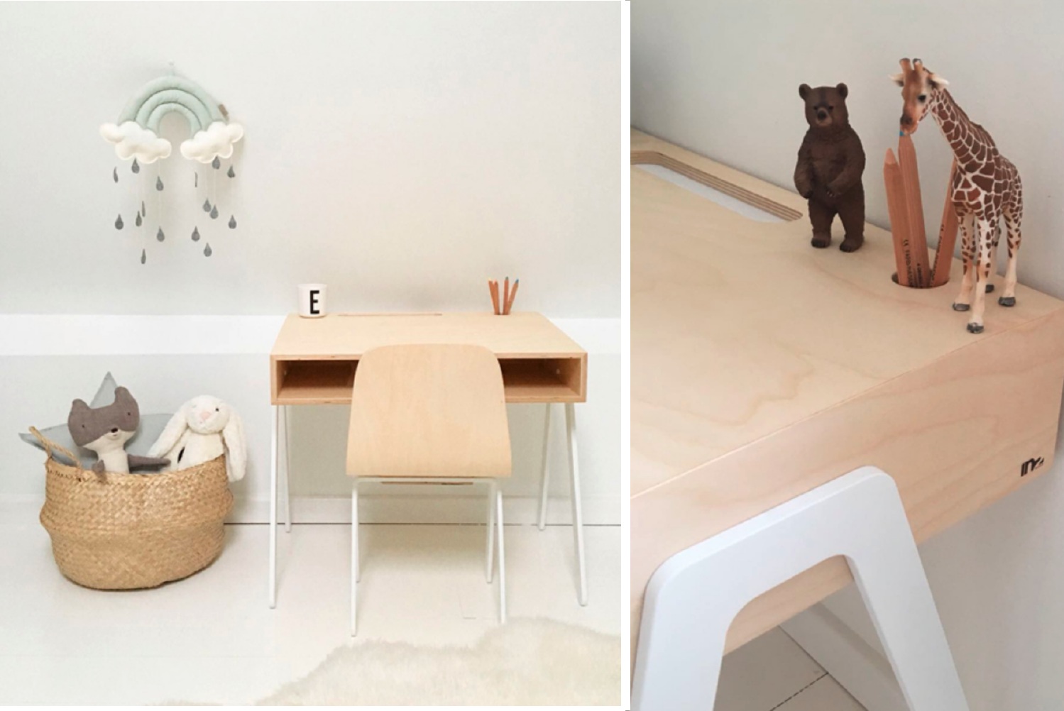   Kids Desk &amp; Chair by In2wood  - Official picture  