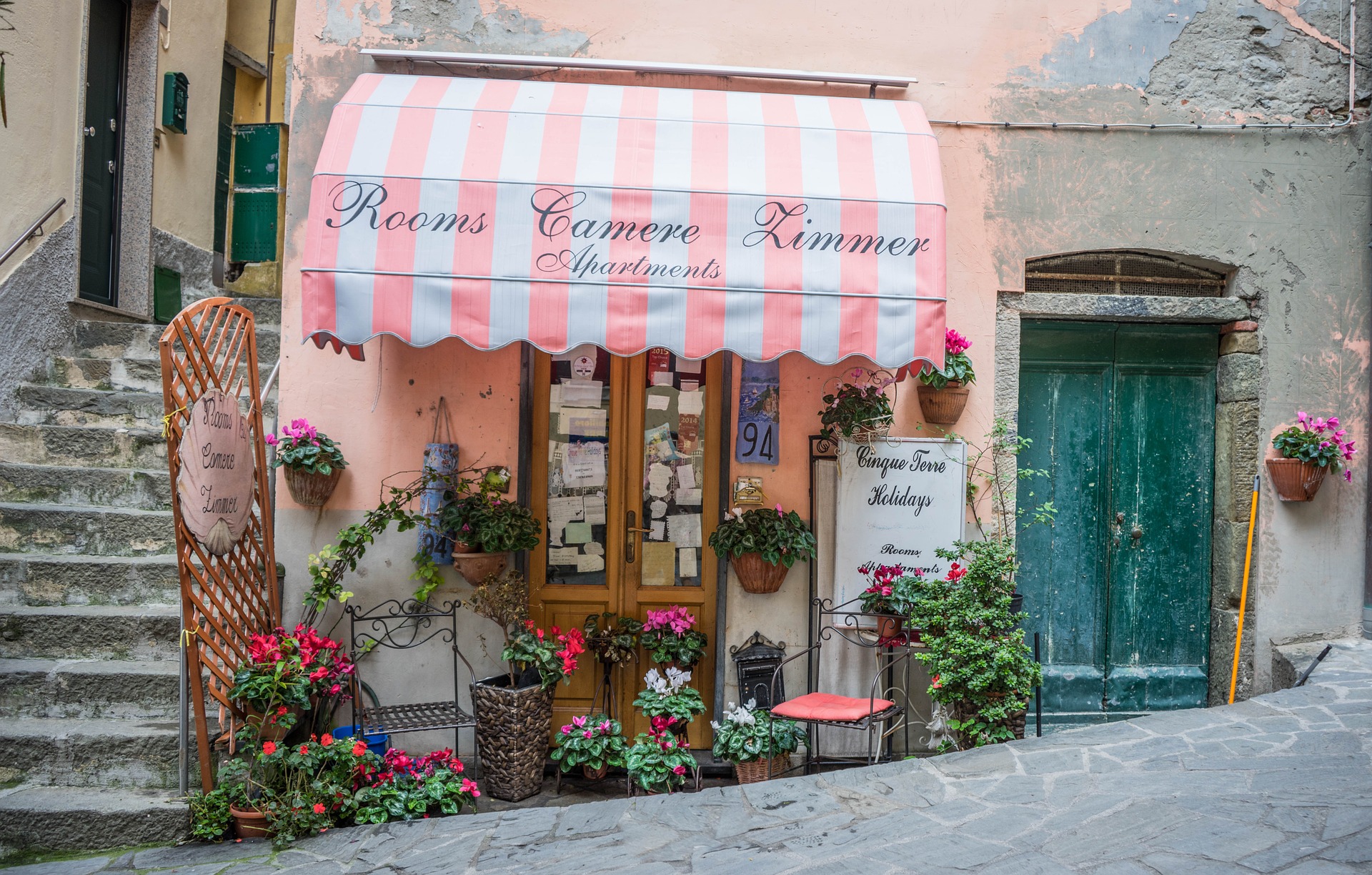 B&B front at Cinque Terre