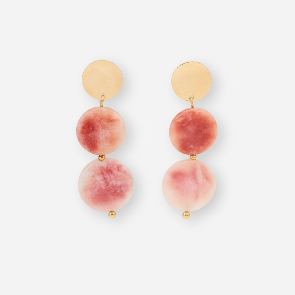   Quartz double earring  by Malababa 