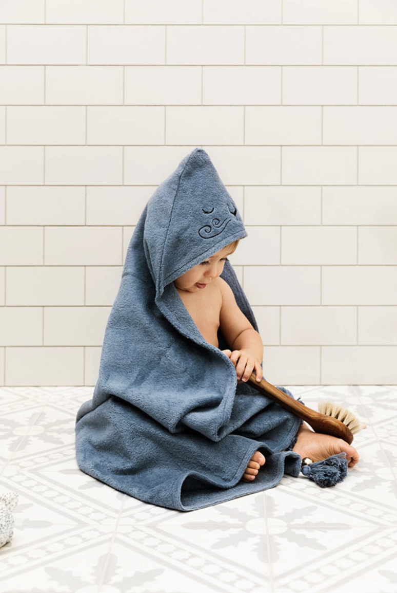   Hooded Towel tender blue  - Elodie Details 