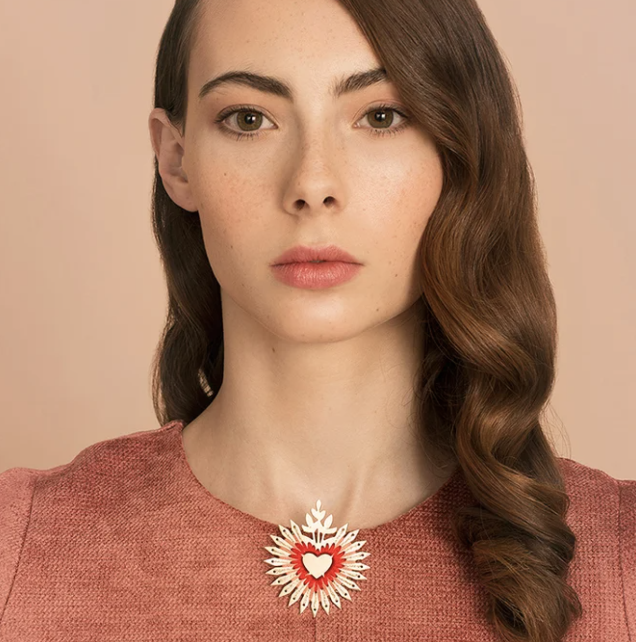   Flamboyant heart pin  - Christelle DIT Christensen 