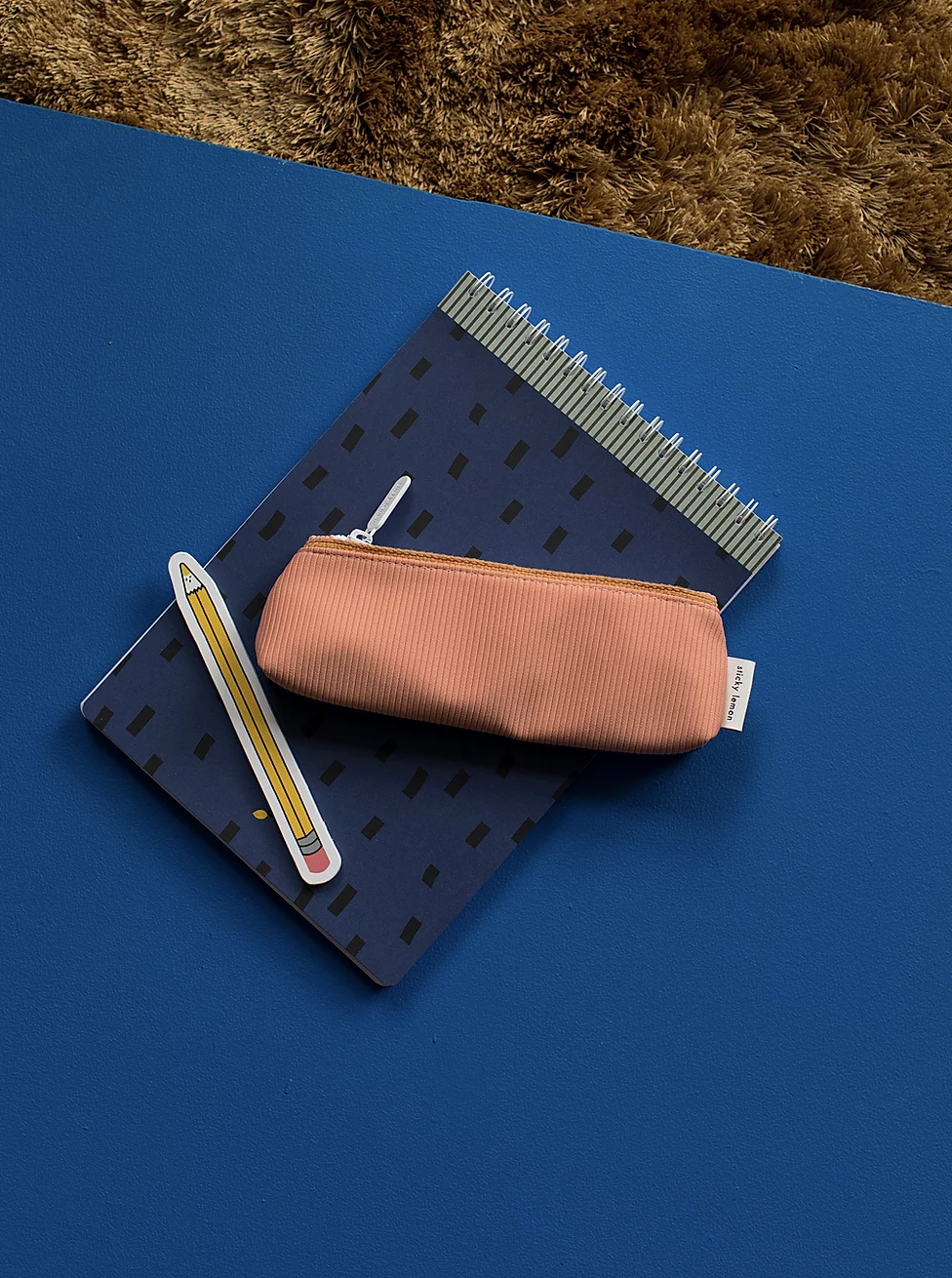   Pencil case colorblocking  and  sketchbook sprinkles  - Sticky Lemon 