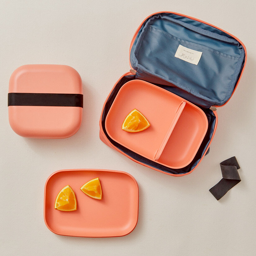   Bamboo Bento lunch box  &amp;  Carry All Bag in Recycled PET  - Ekobo 