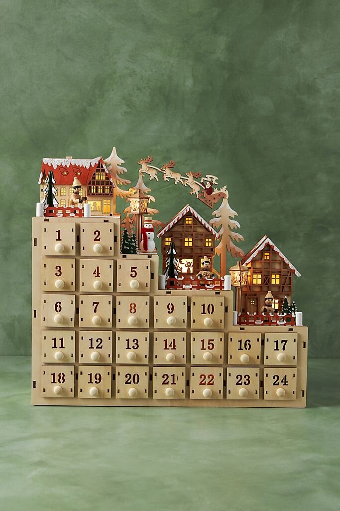   Village Advent Calendar  by  Anthropologie.   