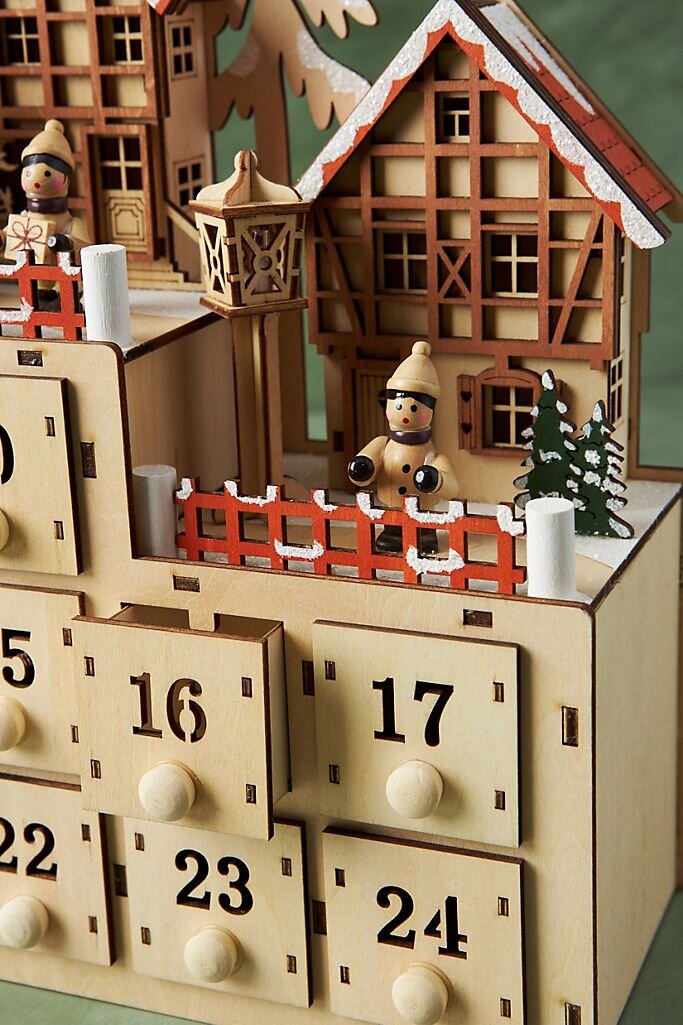   Village Advent Calendar  by  Anthropologie.  