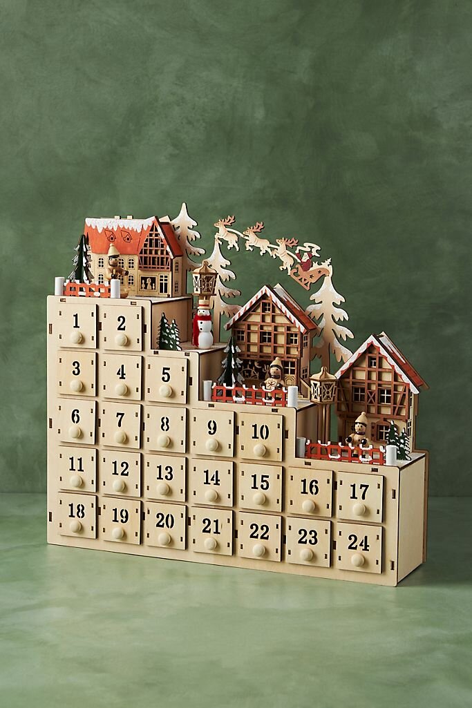   Village Advent Calendar  by  Anthropologie.  