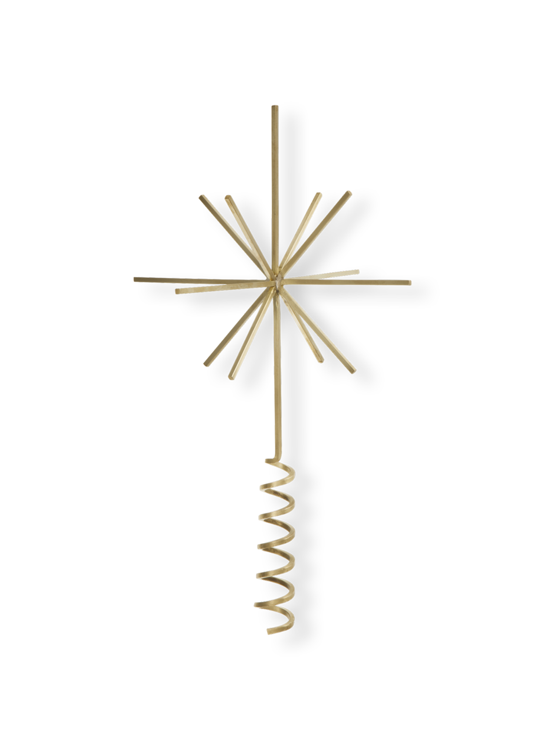   Brass Christmas Tree Top Star  by  Ferm Living.     