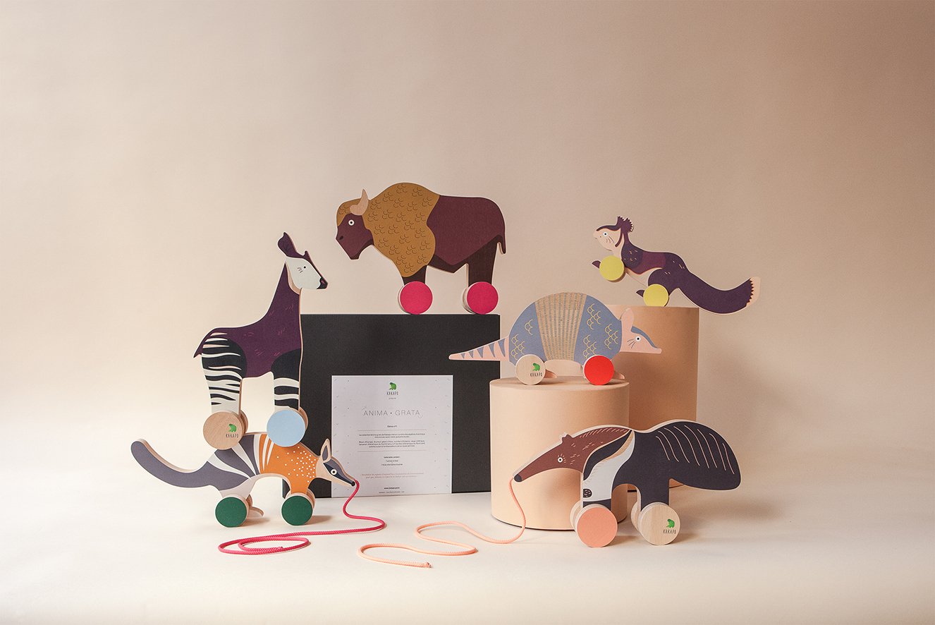 Collection+complète+de+jouets+en+bois+Anima+grata+par+KakapoParis.+Jouets+à+tirer+ou+pousser+et+boîte+cadeau.+Made+in+France.+Coffrets+cadeaux+pour+bébés+et+enfants.+Animaux+rares+en+bois.+Produit+design+fabriqué+en+France.+Kakapo.+M.jpeg